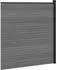 vidaXL Zaunset 175x186cm WPC und Aluminium grau (42039059)