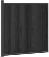 vidaXL Zaunelement WPC und Aluminium Schwarz