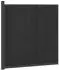 vidaXL Zaunelement WPC und Aluminium, schwarz (42039054)