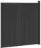 vidaXL Zaunelement WPC und Aluminium, schwarz (42039054)