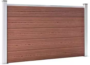 vidaXL Gartenzaun WPC 526x106cm braun (3053244)