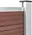 vidaXL Gartenzaun WPC 526x106cm braun (3053244)