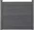 neu.holz Pinto Lamellenzaun WPC Sichtschutz 165x162cm grau (AAWP-9917)