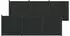vidaXL Zaunelement 6 Stk. 1055x186,5cm WPC und Aluminium, schwarz (3429488)