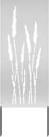 vidaXL Garten Sichtschutz-Leinwand Silber 50 x 140 cm Verzinkter Stahl