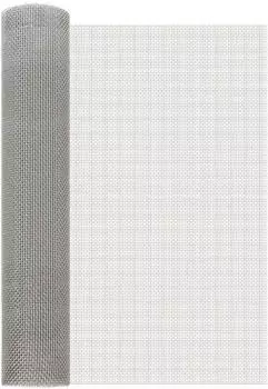 vidaXL Mesh-Sichtschutz 60x200cm, Edelstahl 201, silber