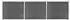 vidaXL Zaunelement-Set WPC 526x146cm schwarz (3070460)