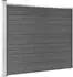 vidaXL Zaunelement-Set WPC 526x146cm schwarz (3070460)