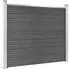 vidaXL Zaunelement-Set WPC 526x146cm schwarz (3070460)