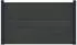 vidaXL Zaunset WPC und Aluminium 180x105cm schwarz