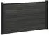 vidaXL Zaunset WPC und Aluminium 180x105cm schwarz