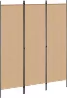 vidaXL 3-teiliger Raumteiler Beige 150 x 180 cm Stoff