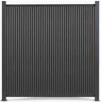 Gartenzaun Startermodul Grassano mit 2 Pfosten 185x180 cm WPC Grau [neu.holz]