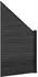 vidaXL Zaunset 95x180cm WPC und Aluminium schwarz (42039063)