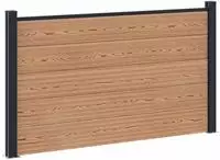 vidaXL zaunset 180 x 105 cm WPC und Aluminium Braun