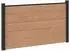 vidaXL Zaunset 180x105cm WPC und Aluminium, braun (42039070)