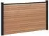 vidaXL Zaunset 180x105cm WPC und Aluminium, braun (42039070)