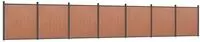 vidaXL Zaunelement Braun 1218x186 cm WPC