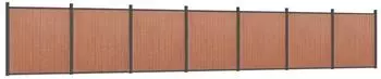 vidaXL Zaunelement braun 1218x186cm WPC (3282804)