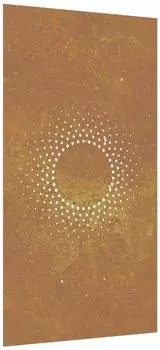 vidaXL Garten-Wanddekoration Sonnendesign Cortenstahl 105x55cm (824490)