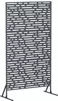 vidaXL Sichtschutz 100 x 50 x 180 cm Stahl Anthrazit