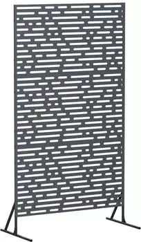 vidaXL Sichtschutz 100x50x180cm Stahl anthrazit (8013421)