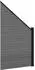 vidaXL Zaunset WPC und Aluminium grau 95x180cm (42039062)