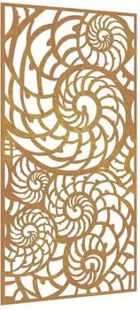 vidaXL Garten-Wanddekoration Muscheldesign, Cortenstahl, 105x55cm (824476)
