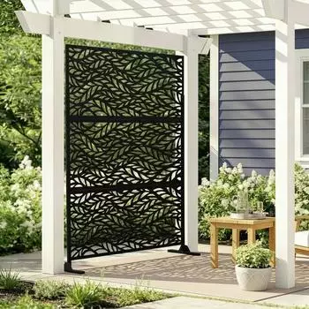 casa.pro Trennwand 'And' verzinkter Stahl 180x120cm schwarz (PXHA-0027)