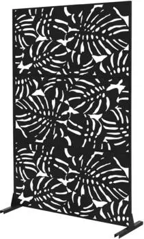 ML-Design Roma Metall-Sichtschutz 120x180cm, Stahl, 3 Paneele, freistehend