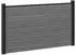vidaXL Zaunset 180x105cm WPC und Aluminium, grau (42039071)