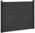 vidaXL Zaunelement WPC und Aluminium, schwarz (42039066)