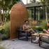 casa.pro Nodepp Trennwand Rundbogenform Stahl 180x90cm