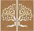 vidaXL Garten-Wanddekoration Baum-Design 105x55cm, 2 Stk. (824510)