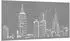 vidaXL Garten-Wanddekoration Skyline-Design Cortenstahl 105x55cm (824497)