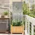 vidaXL Garten Sichtschutz-Leinwand silber 50x140cm verzinkter Stahl (876299)