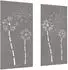 vidaXL Garten-Wanddeko Blumen-Design Cortenstahl 105x55cm, 2-tlg. (824489)