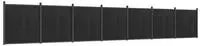 vidaXL Zaunelement Grau 1218x186 cm WPC