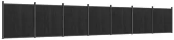 vidaXL Zaunelement grau 1218x186cm WPC (3282795)