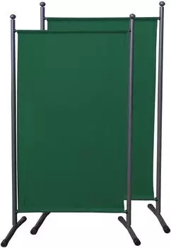 QUICK STAR Paravent 2er-Set, gr&uuml;n, 180x78cm (47871)