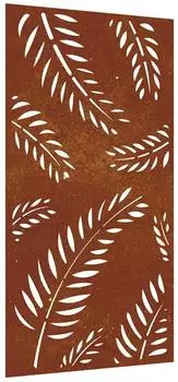 vidaXL Garten-Wanddekoration Blatt-Design Cortenstahl 105x55cm (824493)