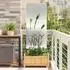 vidaXL Garten Sichtschutz-Leinwand silber 50x140cm Edelstahl (876277)