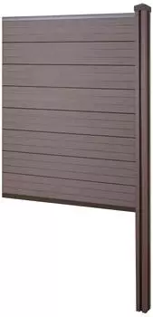 MCW Savoie WPC-Sichtschutz Erweiterungselement schmal, 98cm, braun (73261)