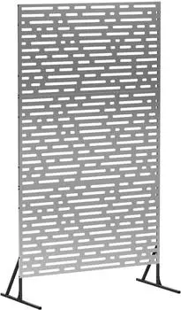 vidaXL Sichtschutzzaun verzinkter Stahl 100x50x180cm