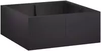 vidaXL St&uuml;tzmauer 4 stk. 100 x 100 x 50 cm Stahl Schwarz