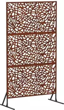 vidaXL Sichtschutz 100x50x180cm Wetterfeststahl Rostoptik (8013411)