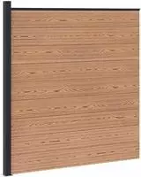 vidaXL zaunset 175 x 186 cm WPC und Aluminium Braun