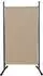 QUICK STAR Paravent 180x78cm beige, 2er-Set (47872)