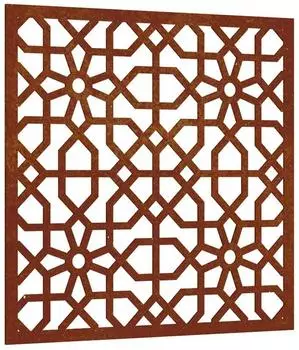 vidaXL Garten-Wanddeko maurisches Design 55x55cm Cortenstahl (824478)