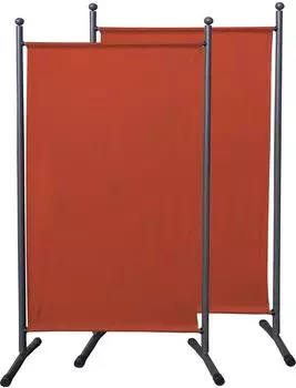QUICK STAR Paravent 180x78cm rotorange, 2er-Set (47874)
